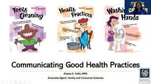 SU Ag Center Associate Family and Consumer Sciences agent Kiyana Kelly discussed ways to communicate good health practices during a Facebook Live on Aug. 10, 2020.