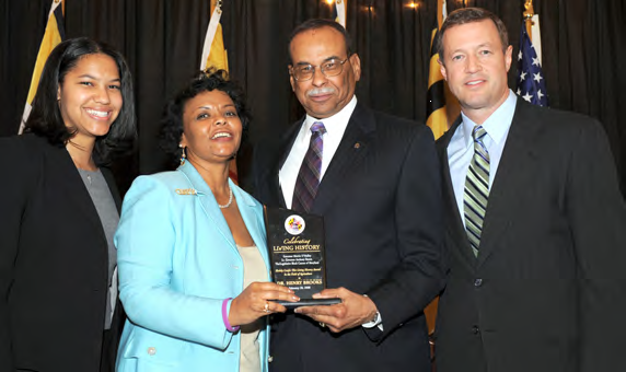 Dr. Henry Brooks is one of three award recipients of the first-ever Living History Award.