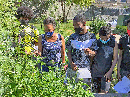 Lincoln University Regional Educator Tina Wurth interacts with youth as part of Lincoln University Cooperative Extension's Growing Your Future Program.