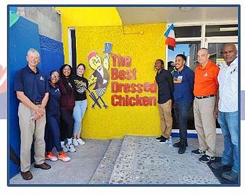 Students on study abroad trip to Jamaica.