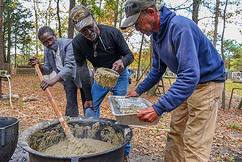 Scrapple making demonstration