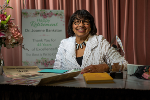 Dr. Joanne Bankston at her retirement celebration in 2020.