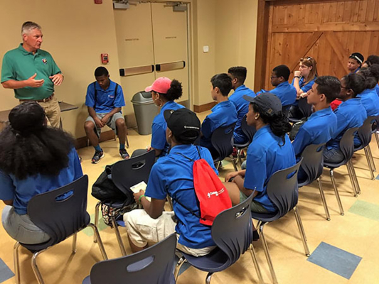 Participants in youth mentoring program.