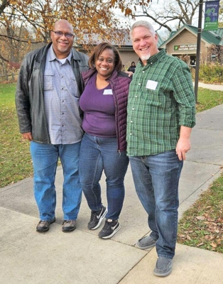 CED educators Ambrose Moses, Amber Twitty and Eric Smith.