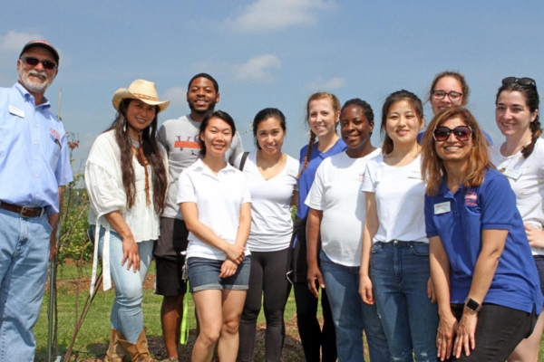 Dietetic interns with Drs. Reza Rafie and Theresa Nartea.