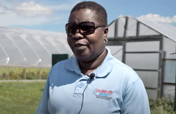 Dr. Rose Ogutu introduces the Delaware State University Outreach and Research Center.