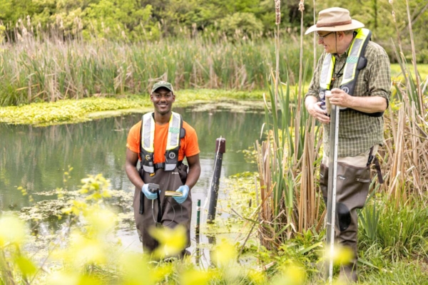 Devin Moore at the Tiger Bay Wetlands.