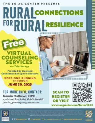 Flyer for the Southern University Ag Center’s Rural Connections for Rural Resilience Program.