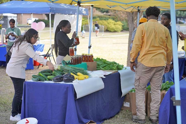 The Southern University Ag Center holds its first JAGFresh Farmers Market.
