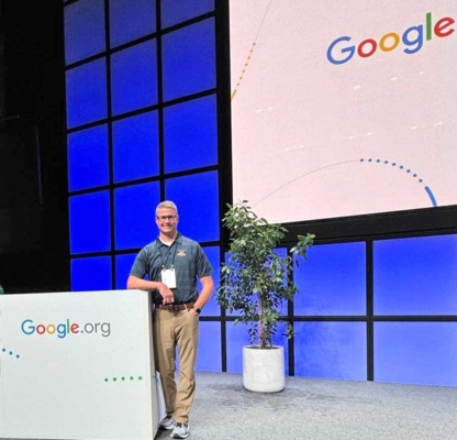 4-H STEM Specialist Mark Light, Ph.D., attends the first AI Impact Summit at Google headquarters.