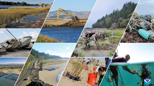 Climate-Ready Coasts inititative photo collage