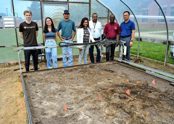 UMES summer interns will work on the FarmBot smart-farm technology project.